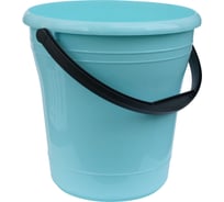 Пластиковое ведро с ручкой Элластик-Пласт 10 л, мятное ЭП 558507
