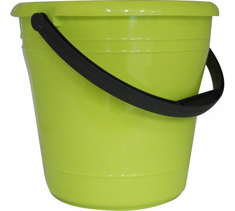 Пластиковое ведро с ручкой Элластик-Пласт 12 л, салатовое ЭП 962606
