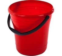 Пластиковое ведро с ручкой Элластик-Пласт 12 л, красное ЭП 252092