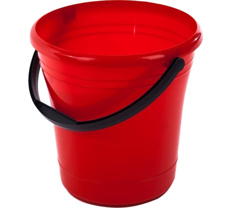 Пластиковое ведро с ручкой Элластик-Пласт 15 л, красное ЭП 252122