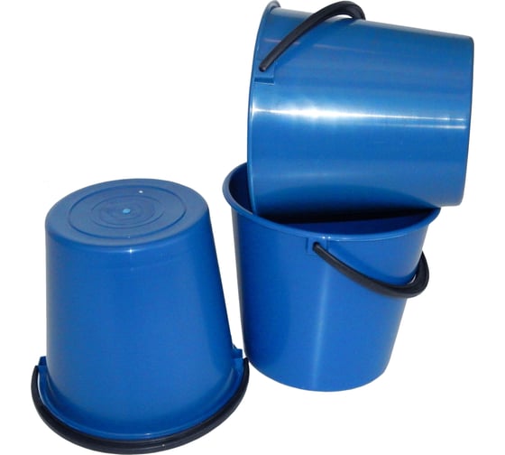 Хозяйственное ведро BlagPlast 5 л, синее Bl-19896-3