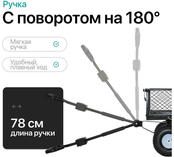 Тележка четырёхколёсная RAD ТС 500 71064027