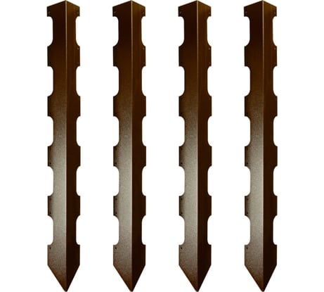 Колышки для деревянных грядок Delta-Park CB75-5 коричневый, 4 шт. 3003025