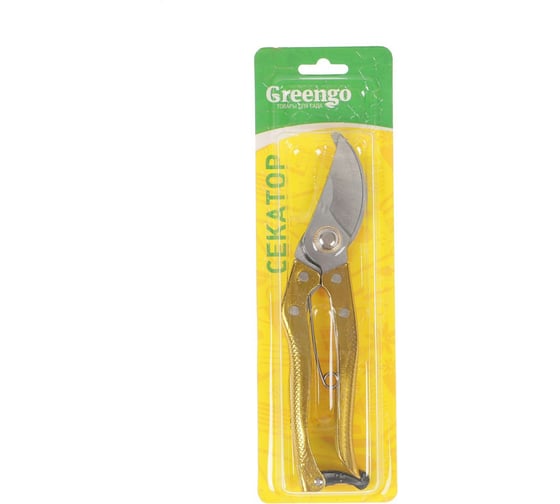 Секатор Greengo 8", 20 см, металлическая рукоять 3028458