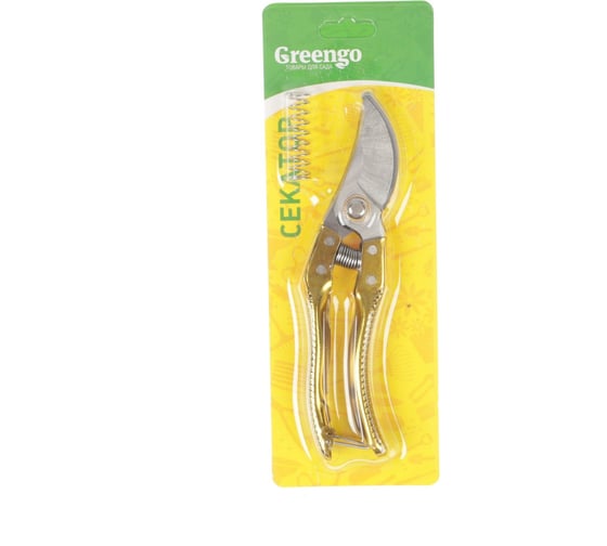 Секатор Greengo 8", 20 см, металлическая рукоять 3028459