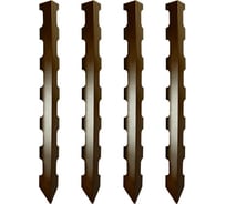 Колышки для деревянных грядок Delta-Park CB90-6 коричневые, 4 шт. 3003029