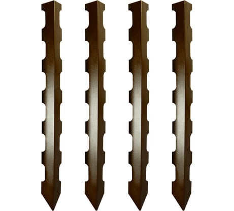 Колышки для деревянных грядок Delta-Park CB90-6 коричневые, 4 шт. 3003029