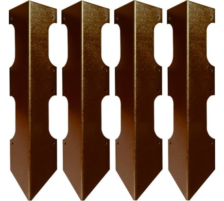 Колышки для деревянных грядок Delta-Park CB30-2, коричневые, 4 шт. 3003013