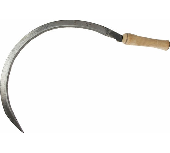 Серп Greengo Травник 20", толщина лезвия 2 мм, деревянная рукоять 1005007