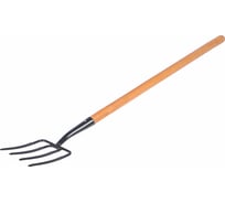 Кованые 4-рогие садовые вилы Greengo с черенком ВС 3340811