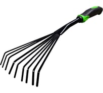 Веерные пластинчатые грабли Greengo 37.5 см, пластиковая рукоять 3809598