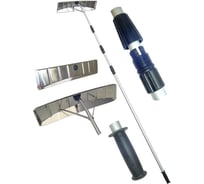 Скребок для уборки снега с крыши ГОРЫНЫЧ КАСКАД алюминиевая насадка, телескопическая ручка, 630х150 мм, 1930-6400 мм 10645