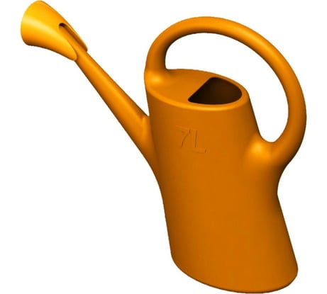 Лейка с рассеивателем Radivas оранжевая, 7 л G1-1-008