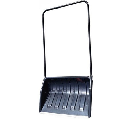 Движок (скрепер) пластиковый Саморезик ЭЛИТА с изогнутой металлической ручкой, ковш 750х500 мм ЗИ-00626