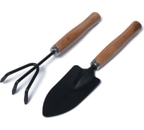Набор садового инструмента Greengo 2 предмета, 20 см, деревянная рукоять 1773746