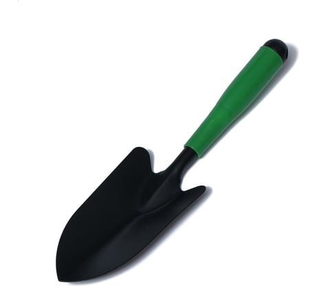 Садовая лопатка Greengo 33х11 см, зеленая пластиковая рукоять 150705