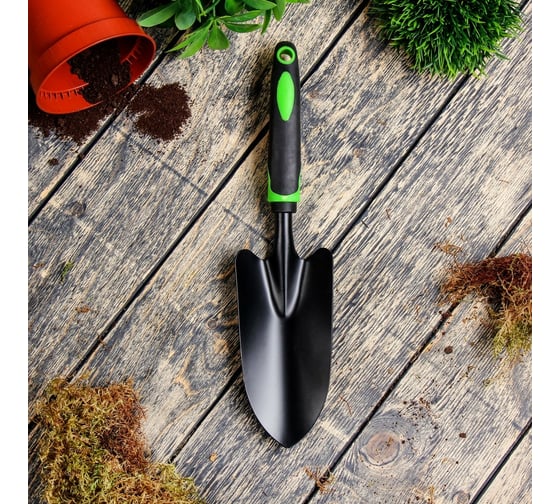 Садовая лопатка Greengo 33.5 см, пластиковая рукоять 3809595