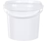 Круглое ведро с белой крышкой Тара.ру п/п, 1 л, белое 23040