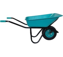 Тачка строительная одноколесная ООО РВ Пласт 110л/180кг, бирюзовая 0275