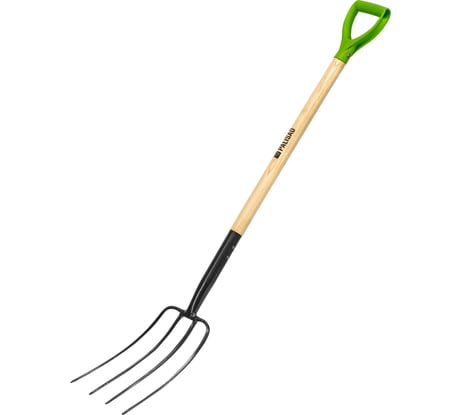 Вилы 4-рогие PALISAD сенные, кованые, 210х340х1260 мм, деревянный лакированный черенок 61393