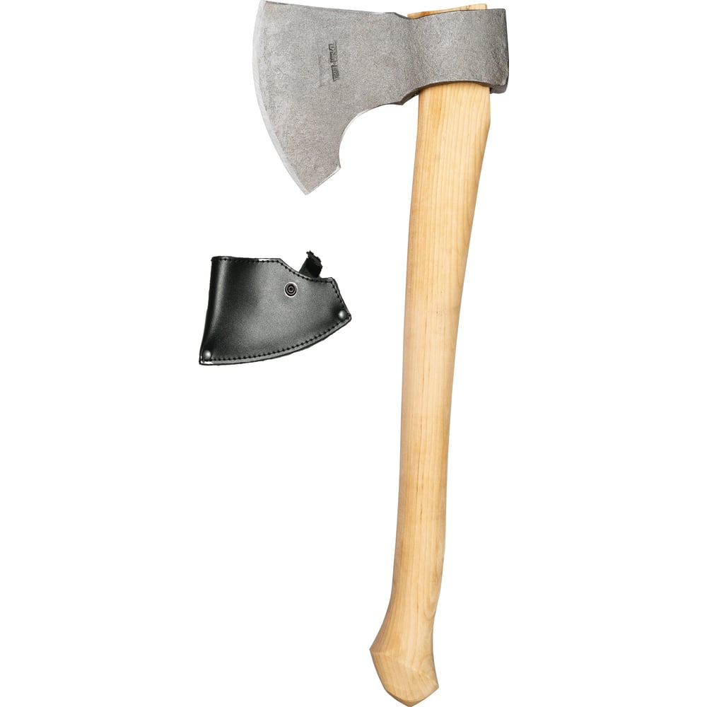 Таежный топор Труд-Вача Тигр деревянный клин, в чехле из кожи, с ...