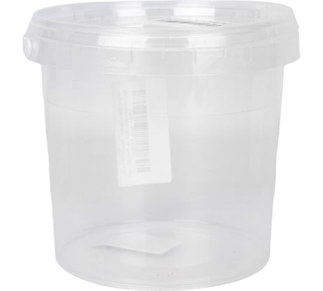 Ведро Тара.ру полипропилен, 1 л, с бесцветной крышкой 23551