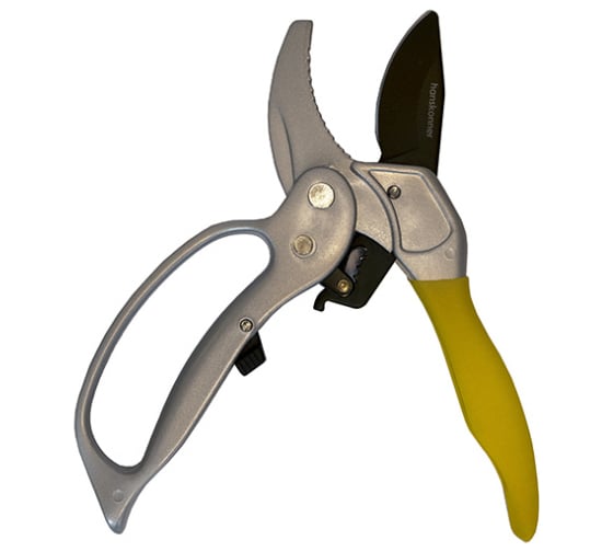 Ручной секатор с храповым механизмом Hanskonner 205 мм HK3012-07-20