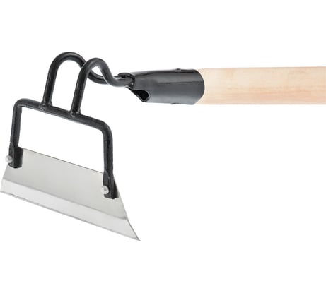 Мотыга КЭС нержавеющая сталь, 200х50х1200 мм, деревянный черенок 21010070