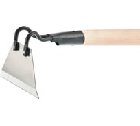 Мотыга КЭС нержавеющая сталь, 150х90х1200 мм, деревянный черенок 21010068