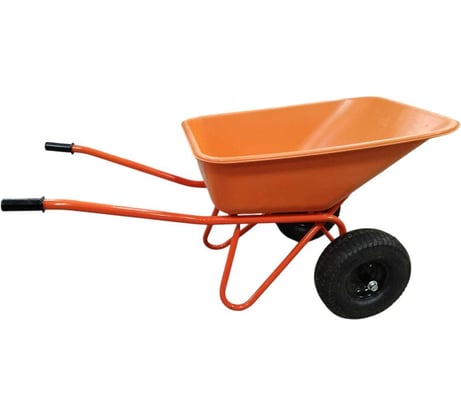 Тачка строительная усиленная 2-х колесная LWI 150 л, 350 кг Скорпион сверхпрочное полимерное корыто LWI150х2СК-PROFI