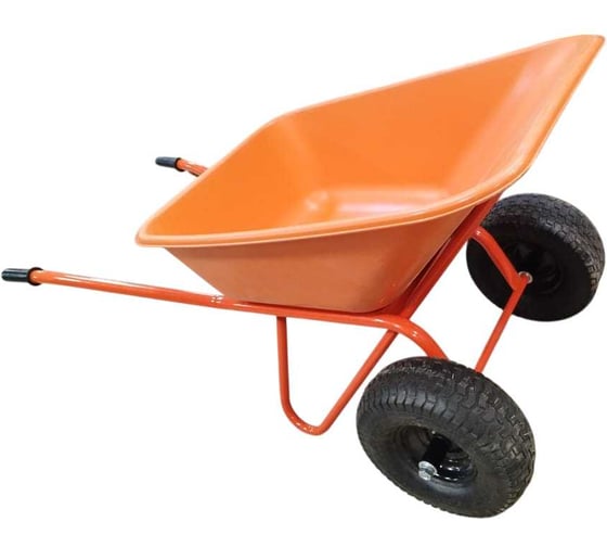 Тачка строительная 2-х колесная LWI 150 л, 350 кг Скорпион сверхпрочное полимерное корыто LWI150х2СК-PROFI
