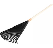 Большие грабли для листьев VERTO черные 15G085