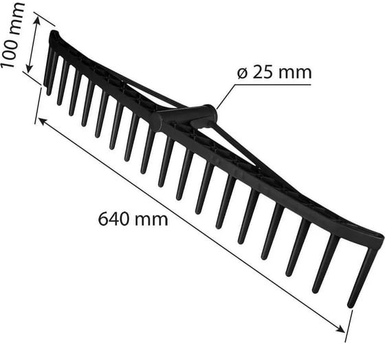 Грабли для сена VERTO черные 15G087
