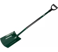 Прямая лопата VERTO металлическая ручка, пластиковая рукоятка 15G011-1
