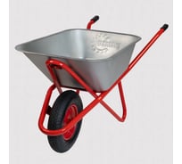 Строительная, одноколесная тачка Variant, УСИЛЕННАЯ, 110 л, колесо 4.80/4.00-8, грузоподъемность 180кг. 11110