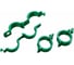 Садовая скрепка Greengo 20 мм, 20 шт., зелёная 3338430 1