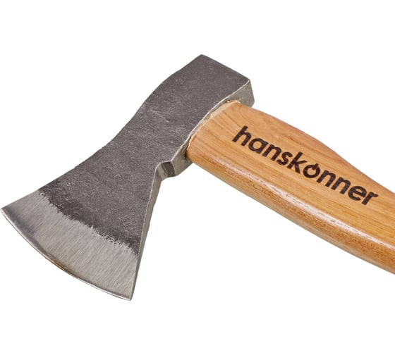 Топор деревянный Hanskonner 600 г, длина рукоятки 360 мм, рукоятка гикори HK1015-02-WD0600