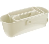 Ведро с органайзером IDEA ГРАНД 17 л белый ротанг М 2419