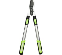 Сучкорез садовый телескопический DELI 630-870 мм усиленный облегченный DL580423 максимальный диаметр резки 25 мм, сталь SK5, тефлоновое покрытие, прорезиненные рукоятки 183998