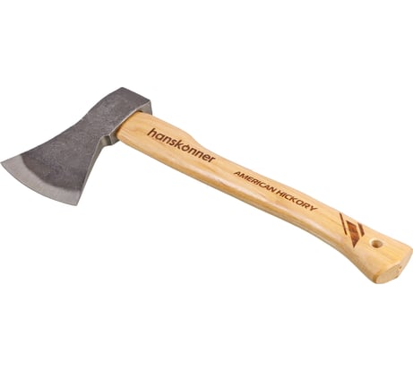 Топор деревянный Hanskonner 1000 г, длина рукоятки 430 мм, рукоятка гикори HK1015-02-WD1000