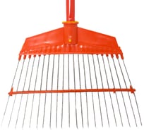 Веерные грабли Amigo 22 зуба, оцинкованные прутья диаметром 2.5 мм, черенок дерево 76003