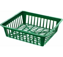 Корзина для луковичных FormPlastic FORM 1265 квадратная, 28х25х7 см, зеленая 039423