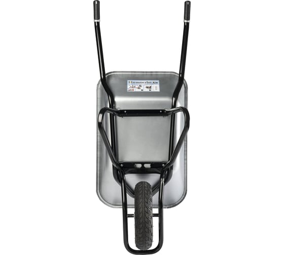 Одноколесная тачка Haemmerlin Clipso Excellium 120 л оцинкованный кузов, пневмо колесо-подшипник 308203001