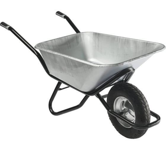 Одноколесная тачка Haemmerlin Clipso Excellium 120 л оцинкованный кузов, пневмо колесо-подшипник 308203001