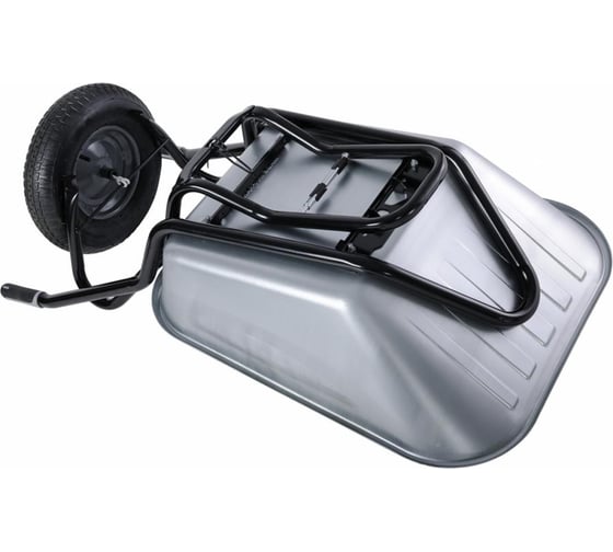 Одноколесная тачка Haemmerlin Clipso Excellium 120 л оцинкованный кузов, пневмо колесо-подшипник 308203001