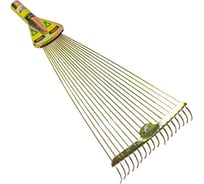 Грабли веерные GRASSMAN 18 зубые раздвижные, углеродная сталь 50x49 см 1/36 024079