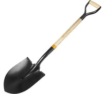 Лопата штыковая TOLSEN  ковш 290x215 мм, деревянный черенок, 1020 мм, D-ручка 58001