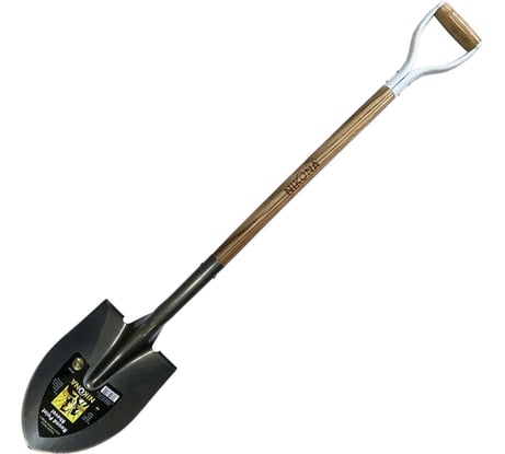 Лопата с закругленным лезвием и деревянной ручкой NIKONA 68-042