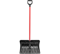 Лопата-движок СЕВЕРЯНИН пластик с усиленной оцинкованной планкой 500x350 мм ст чер soft touch 5 8025750