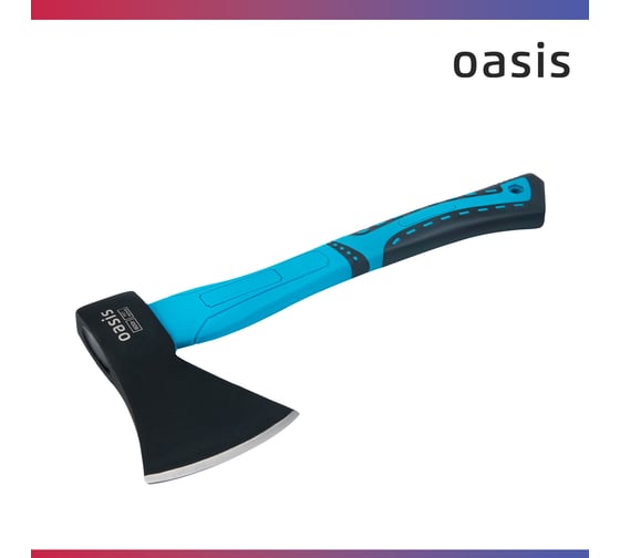 Топор Oasis с обрезиненной фибергласовой рукояткой 600 г 103010402004